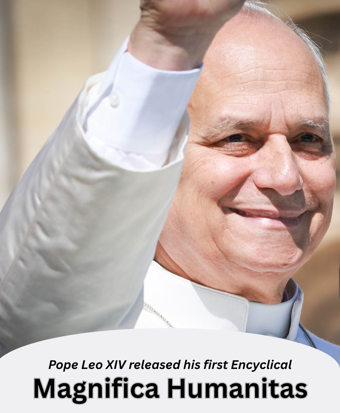 Pope Leo XIV signing his first encyclical Magnifica Humanitas at the Vatican, May 2026