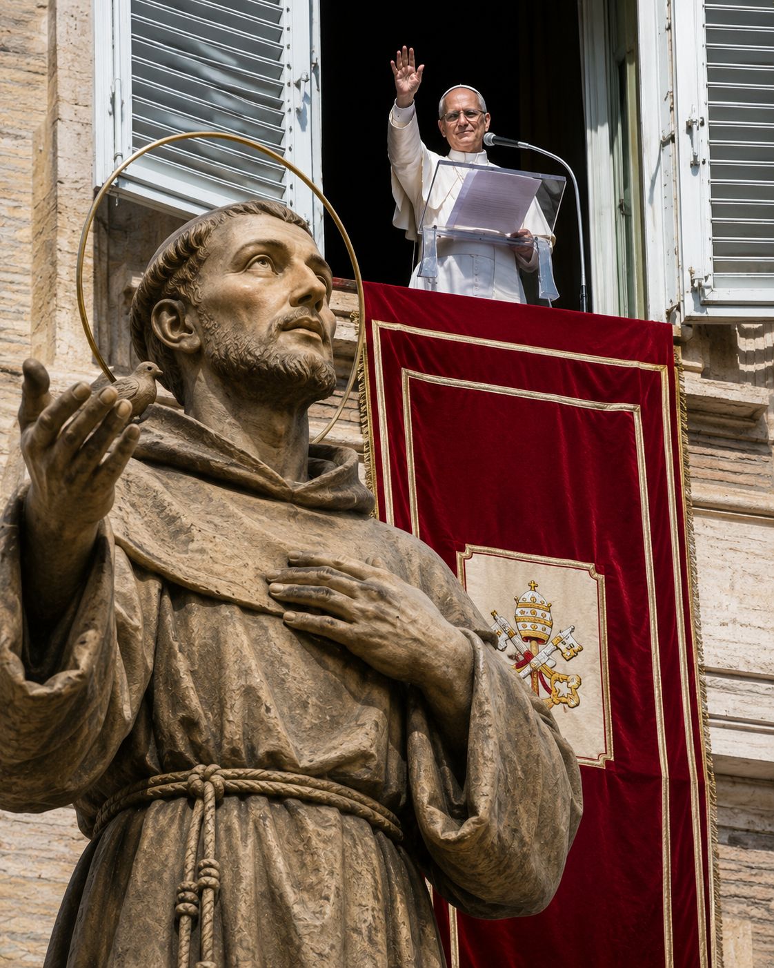 Jubilee Year of Saint Francis pilgrims at Assisi basilica