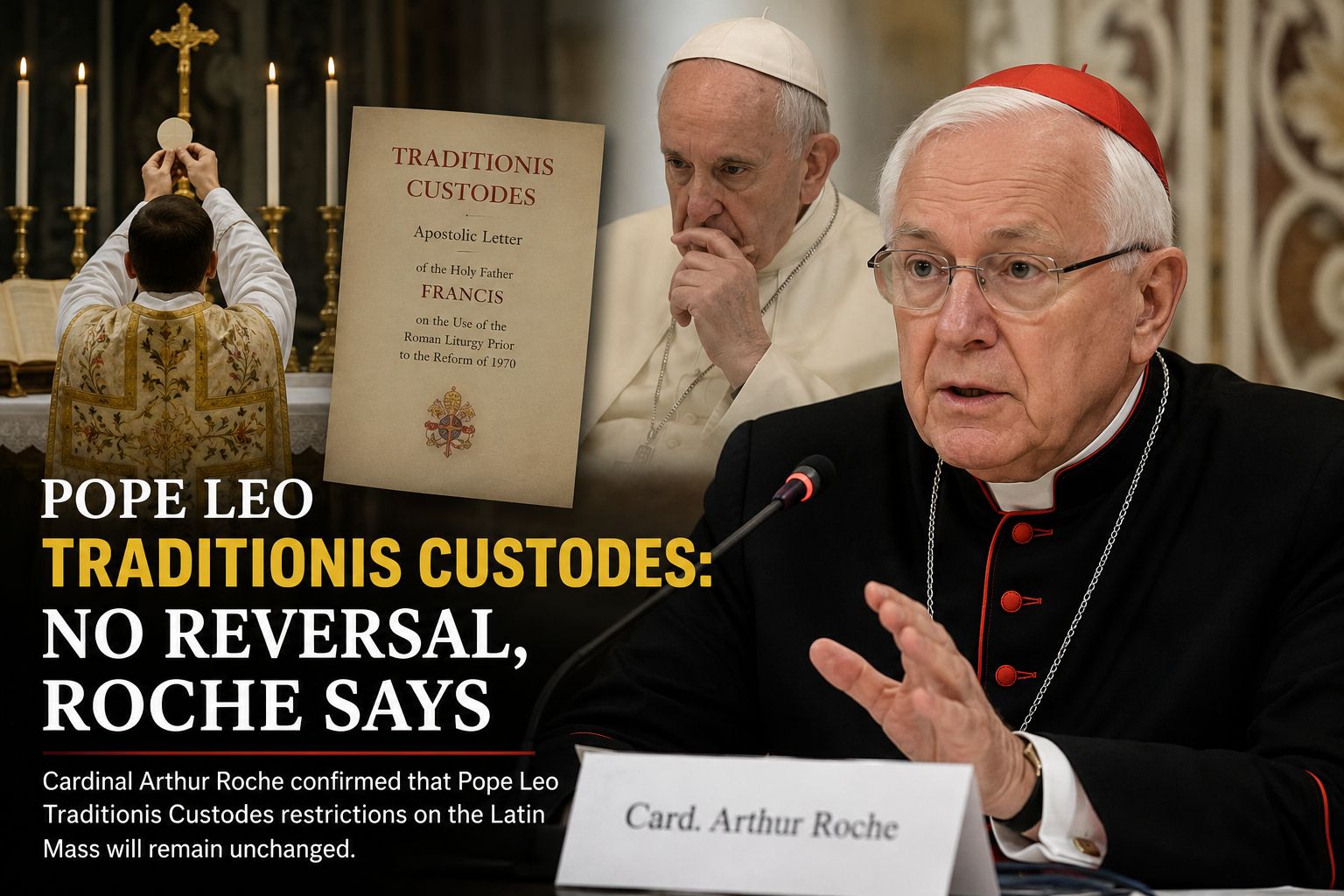 Pope Leo Traditionis Custodes Cardinal Roche