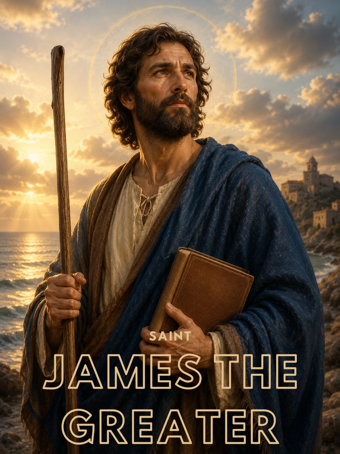 Saint James the Greater dressed as a pilgrim with a scall
