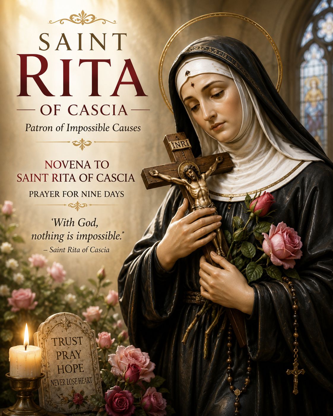 Novena to Saint Rita of Cascia prayer