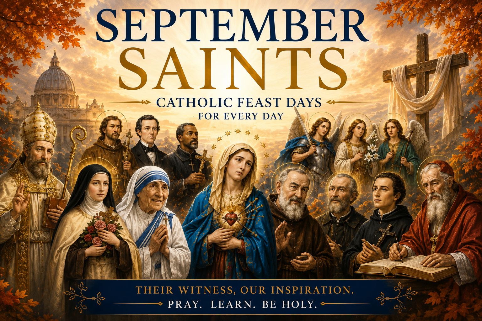 September Saints Catholic feast day calendar