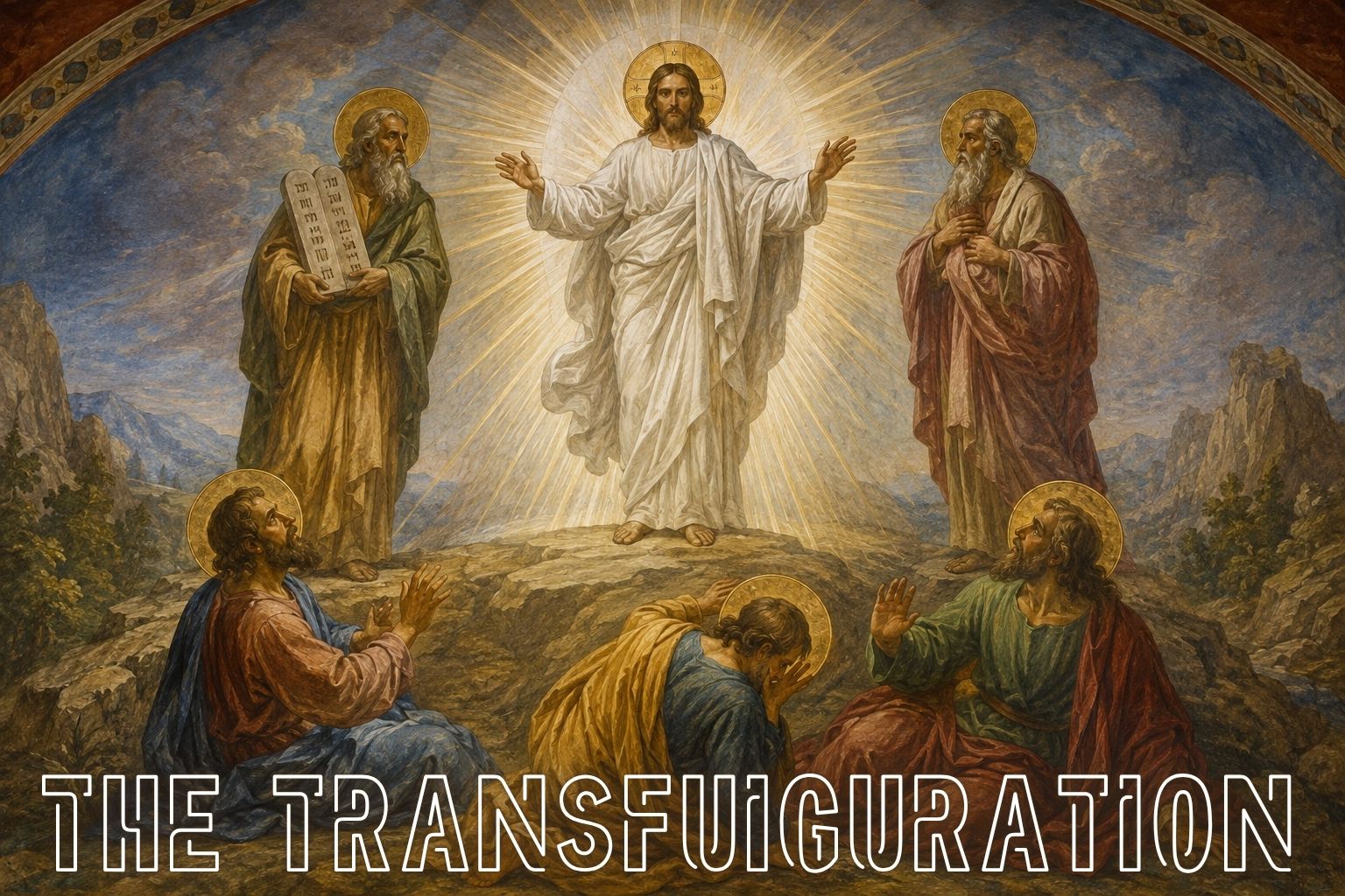 Transfiguration of the Lord Mount Tabor fresco