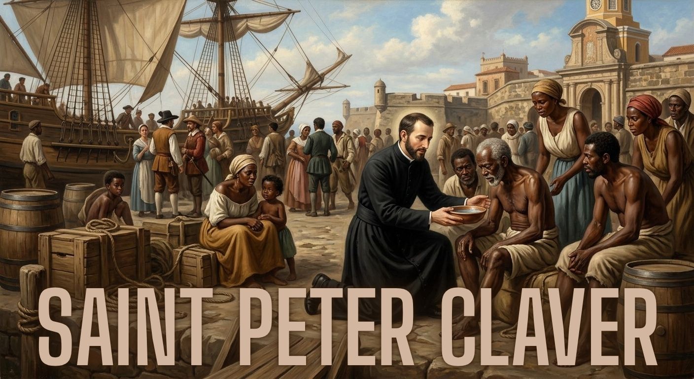 Saint Peter Claver ministering to enslaved Africans in Cartagena