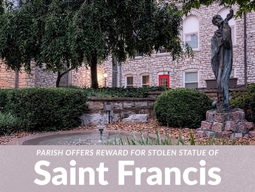 Parish offers reward for stolen statue of Saint Francis in Alton