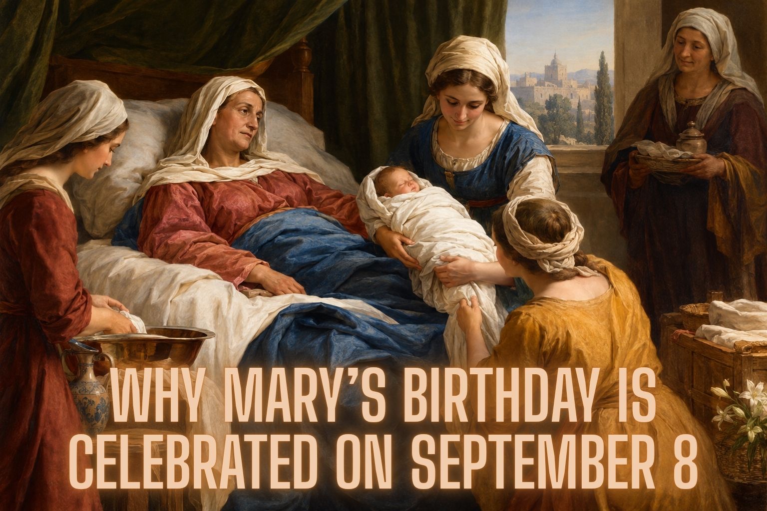 Why Catholics celebrate Mary's birthday — Nativity of the Blessed Virgin Mary painting